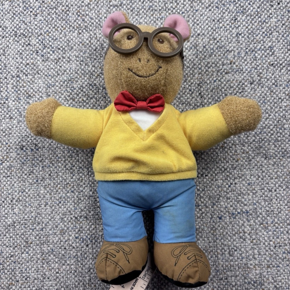 Vintage 1996 Playskool Arthur Plush Toy Doll PBS Kids Marc Brown TALKING
